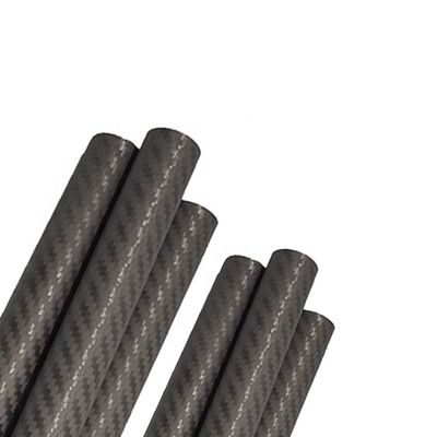 200 градусов термостойкие колонки из углеродного волокна 3k Twill с изогнутыми трубами для рынка